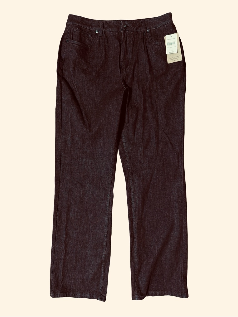 Coldwater Creek Brown Classic jeans with ShapeMe straight leg - Size12